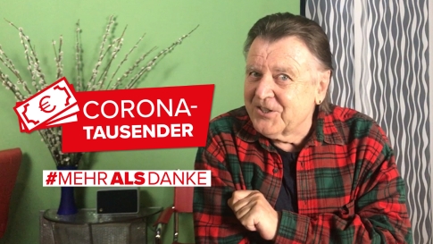 Video-Botschaft: Lukas Resetarits unterstützt Forderung nach Corona-Tausender. Der Kabarettist und Schauspieler ist einer von bereits 80.000 UnterstützerInnen