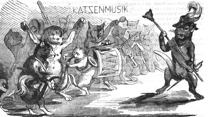 Wiener Katzen-Musik. Politisches Tagsblatt für Spott und Ernst mit Karrikaturen. 1848 